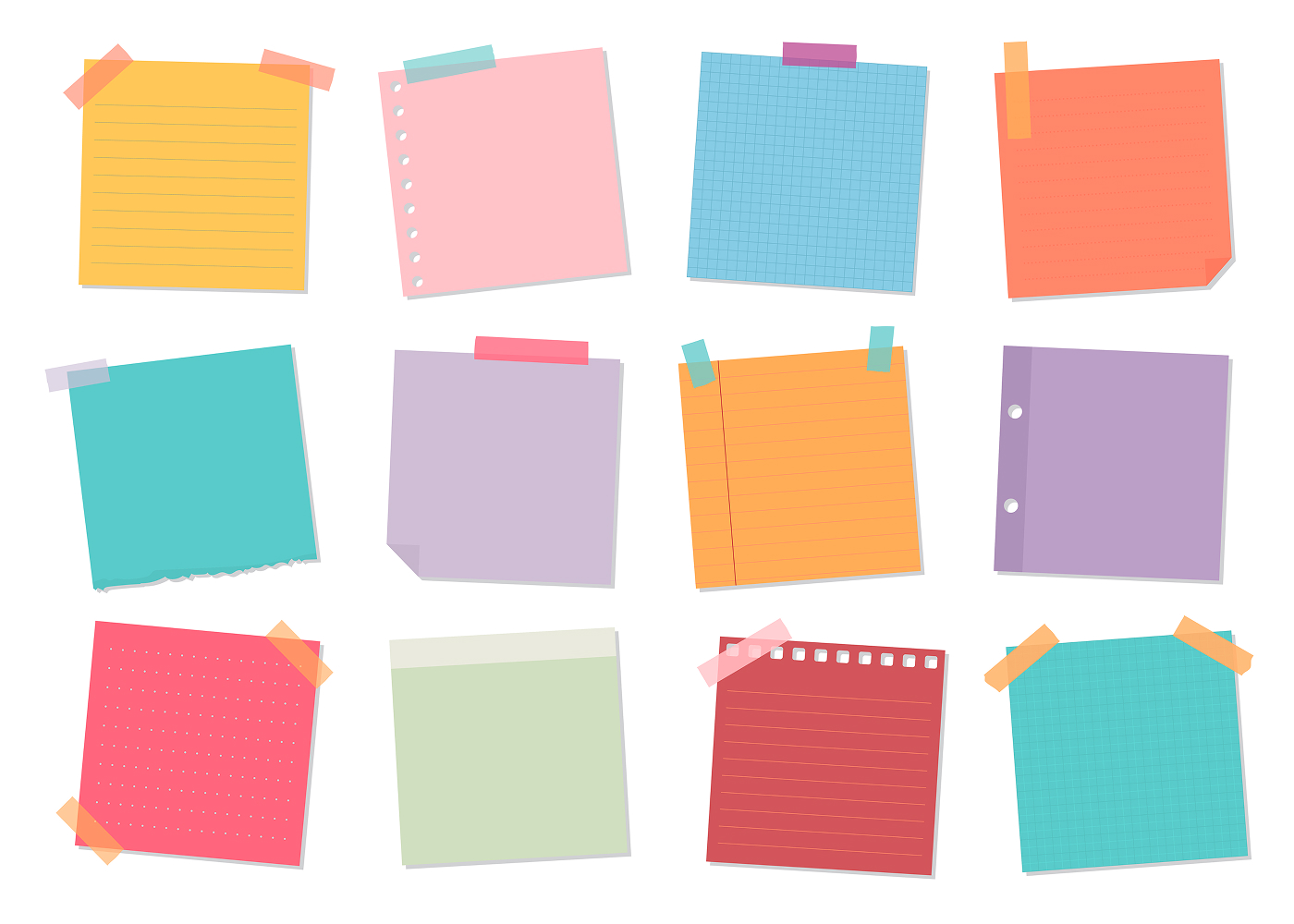 Sticky notes are used for knowledge retention